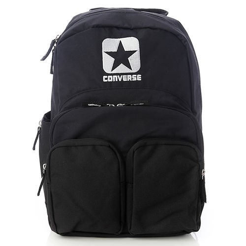 BN Converse Black Nylon Backpack Book w/ Laptop Sleeve