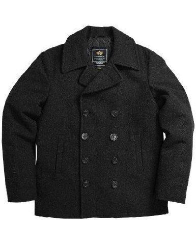 alpha pea coat in Clothing, 