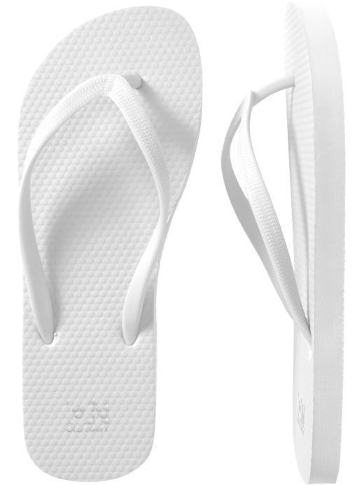 NWT Ladies FLIP FLOPS Old Navy Thong Sandals WHITE Shoes 7,8,9,10,11