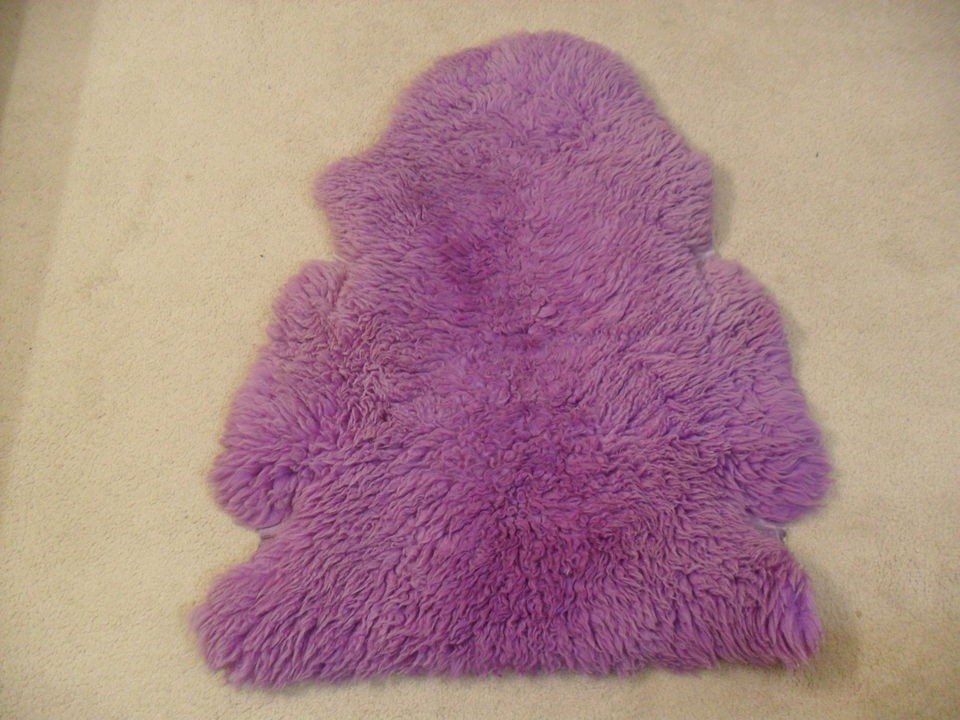 Sheepskin Rug ~ Purple ~ from New Zealand