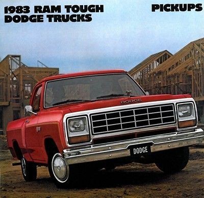 1983 DODGE RAM PICKUP TRUCK SALES BROCHURE BOOK CATALOG