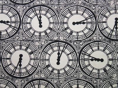 Clock Steampunk Timeless Treasures Cotton Fabric Yard