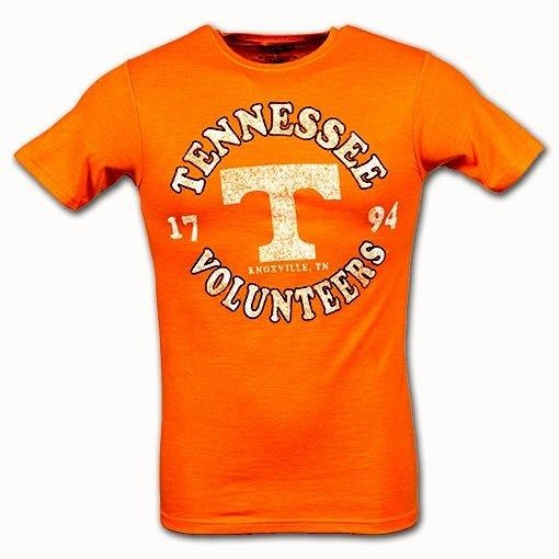 NEW Tennessee Volunteers Vols Orange Letterman NCAA Mens Shirt/Tee Sz 