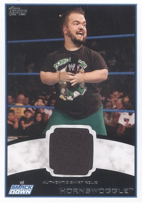2012 Topps WWE Hornswoggle Authentic Shirt Relic Card