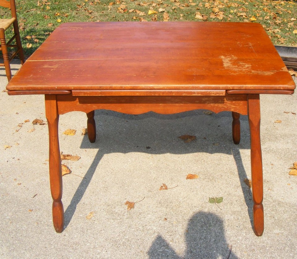 Antique Drop Leaf Dining Room Table