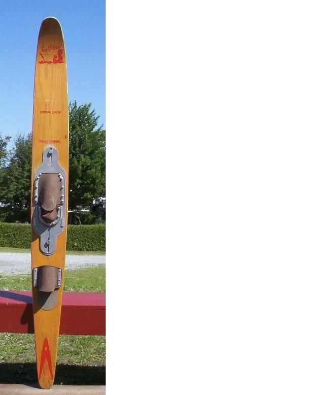 VINTAGE Wooden 70 WATERSKI SEA GLIDERS EURPEON SLALOM GREAT