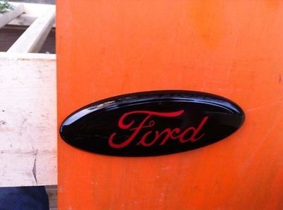 2004 11 Ford f 250 ,9 GRILLE/Tailgat​e EmblemCUSTOM​,BLACK RED 