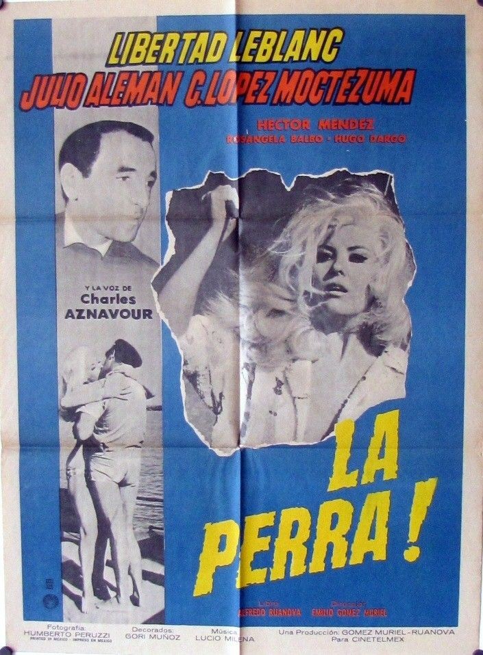 462 La Perra, original Mexican Movie Poster, Libertad Leblanc, Julio 