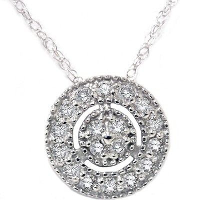 white gold diamond necklace in Diamond