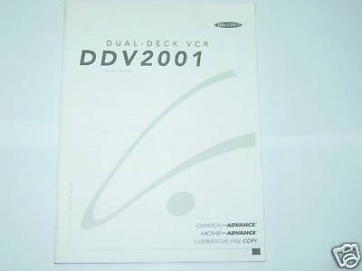 GO VIDEO DUAL DECK VCR OWNERS MANUAL DDV2001