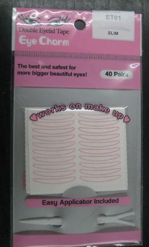 Eye Charm Double Eyelid Tape With Applicator Slim