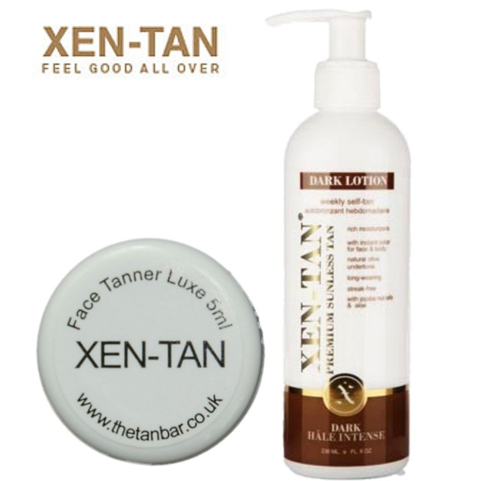 XEN TAN Dark Lotion Self Tanning Lotion + FACE TAN LUXE 5ml 