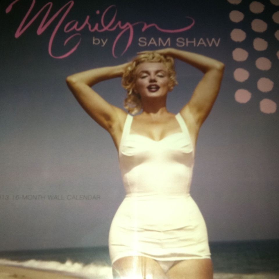 Marilyn Monroe 2013 Calendar 16 Month 12x12 NEW SEALED By Sam Shaw 