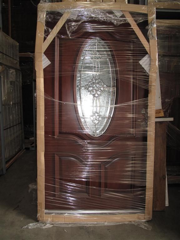 42 Solid Single Mahogany Front Door Pre hung &Finished7350 ​4