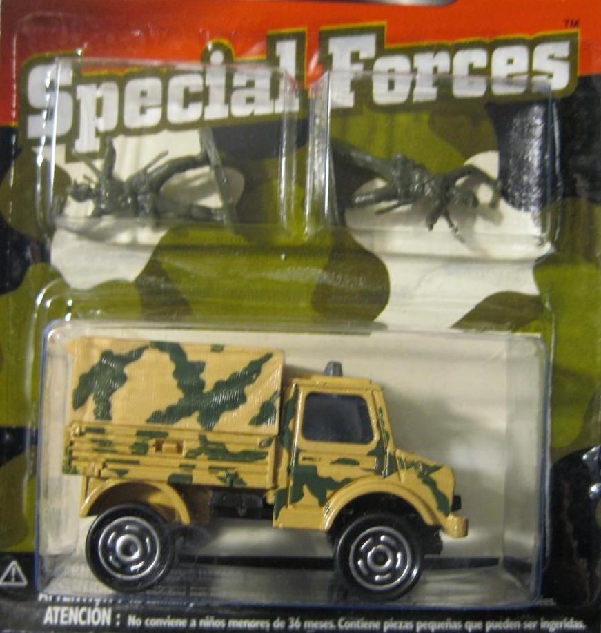 MAJORETTE SPECIAL FORCES ARMY UNIMOG TRUCK WITH 2 FIGURES