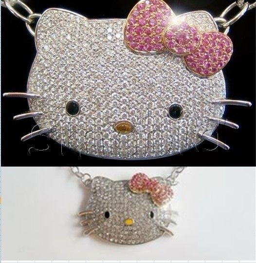 hello kitty bow necklace