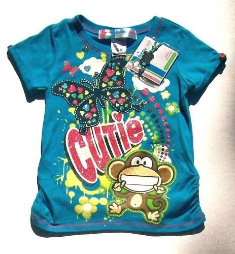 new NWT BOBBY JACK MONKEY girls T Shirt Tee sz M, L, XL