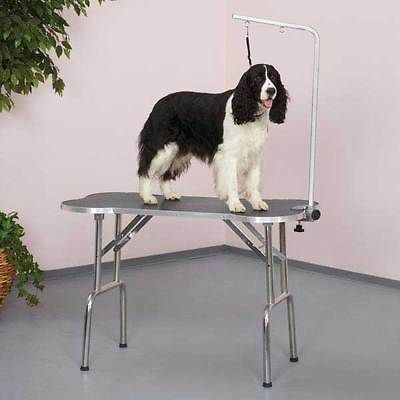 Bone Shaped folding Dog cat Pet portable Pro Grooming Table w/ arm 