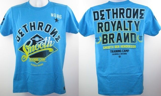 Smooth Ben Henderson UFC Dethrone Royalty Turquoise T shirt New