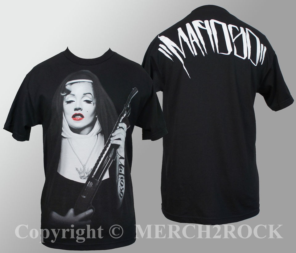 Authentic MAFIOSO CLOTHING Sister Marilyn Monroe Black T Shirt S M L 