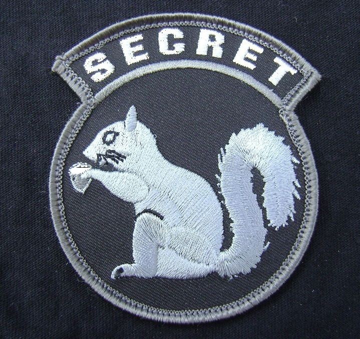   SQUIRREL MILITARY MORALE MILSPEC SPECIAL BLACK OPS SWAT VELCRO PATCH
