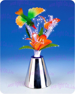   flying to lily~ color changing fiber optic floral lamp~novel gift