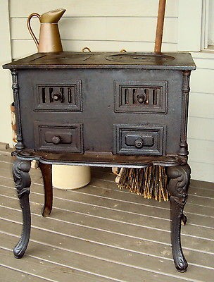 antique wood cook stove in Home & Hearth