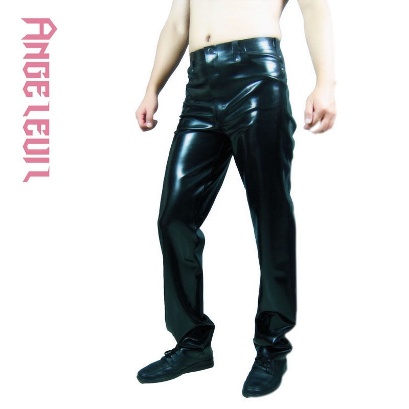 Angelevil Brand Handmade Latex Clothing Rubber Pants Jeans #04001
