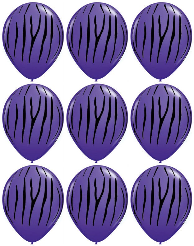 purple zebra party supplies in Party Supplies