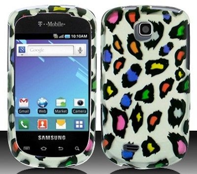 Samsung Galaxy Mini S5570 SGH S5570 COLORFUL LEOPARD Cellphone Case 