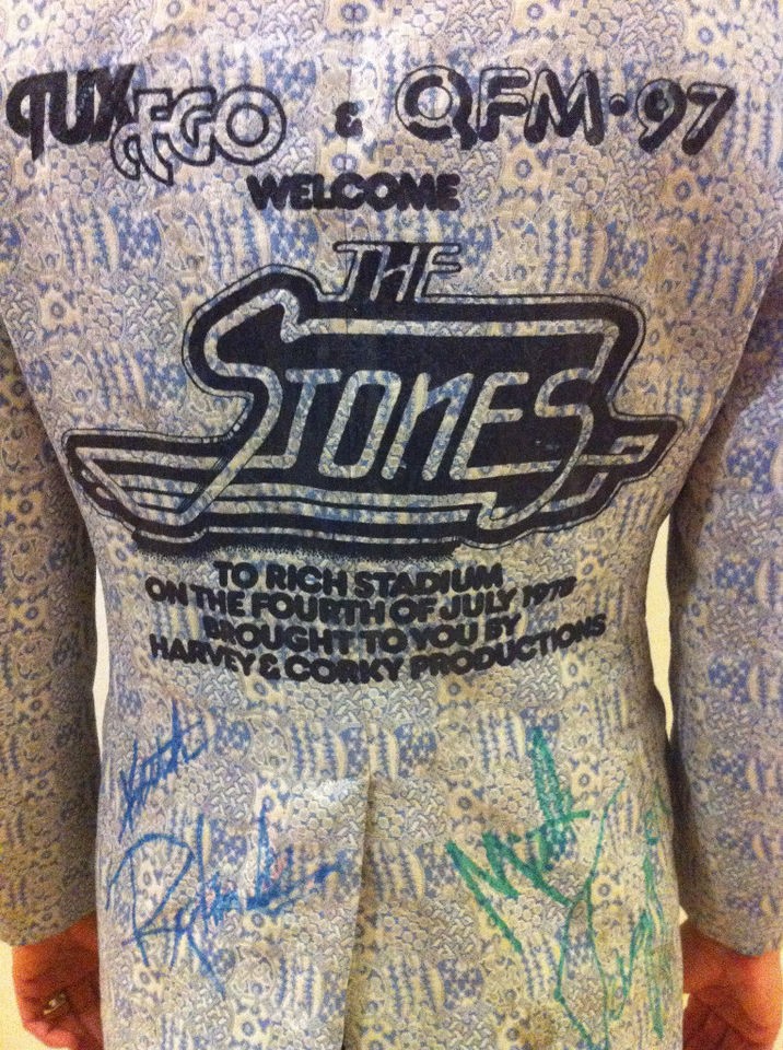 1978 Rolling Stones Tour Jacket Tux Coat Autographed Keith Richards 