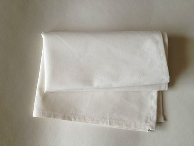 10 BULK BUY 100% Cotton Plain Tea Towels   Kitchen Promotion Charity 