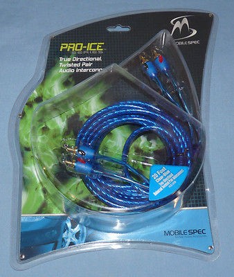 Mobile Spec Pro Ice Series 20 Ft Car Audio Interconnect Cable NEW NISP 