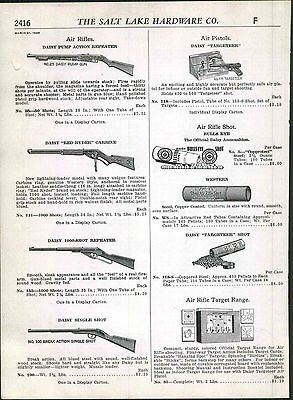 1948 49 ad Air Rifle Benjamin Hy Score Daisy Pump Action Red Ryder 