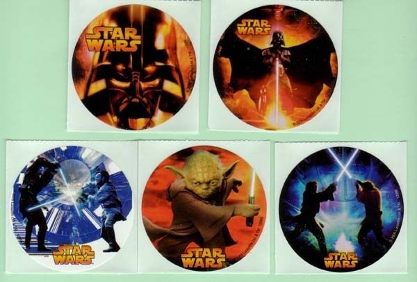 75 Star Wars III Stickers Birthday Party Favors ROTS Darth Vader Yoda 