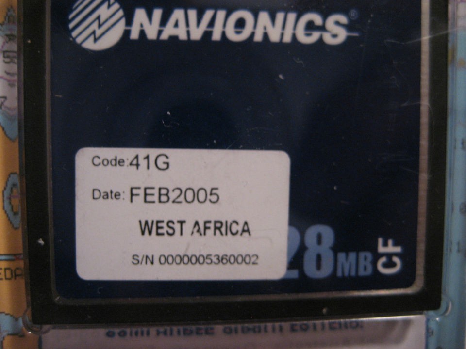 Navionics CF Gold West Africa 41G Compact Flash Card