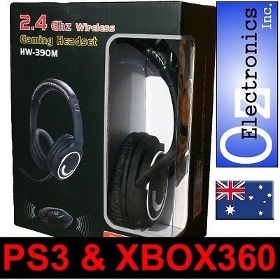 Wireless headset for PS3 XBox 360 MAC PC Universal game sound and chat 