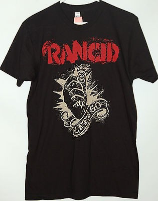 Rancid fist Lets Go black T Shirt tee New with Tags