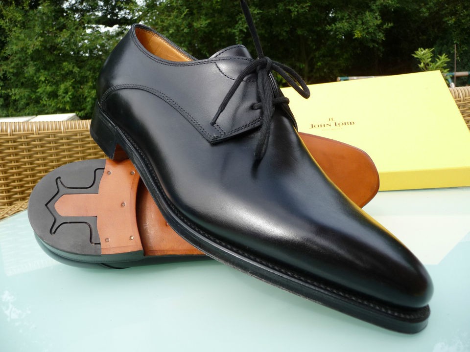 JL017 John Lobb TIVERTON   UK 12 E   8000 Last   Black Calf