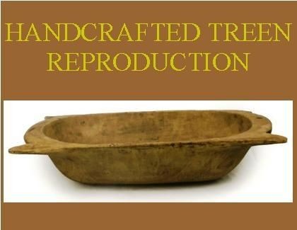   Country Trencher Very Old Large Dough Bowl w/Handles NEW Kitchen Decor