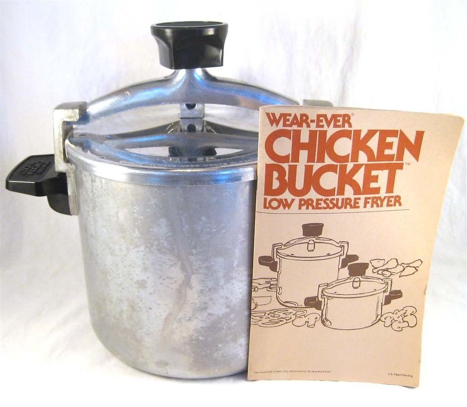   Wear Ever Chicken Bucket Low Pressure Fryer Stove Top Vintage Aluminum