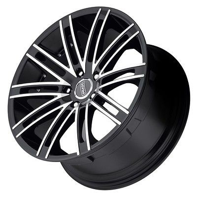 20 inch Prado Arcana staggered black wheels rims 5x112 Mercedes E350 