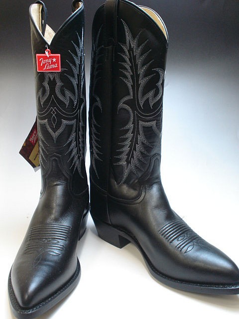 tony lama 13 black pampas western boots vm2993