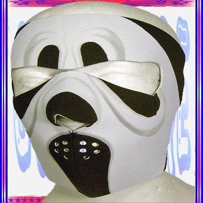   New Reversible Neoprene Full Face Mask Ski Snow Mobile Black White