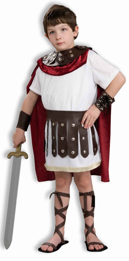 Gladiator Greek Roman Soldier Trojan Warrior Dress Up Halloween Child 
