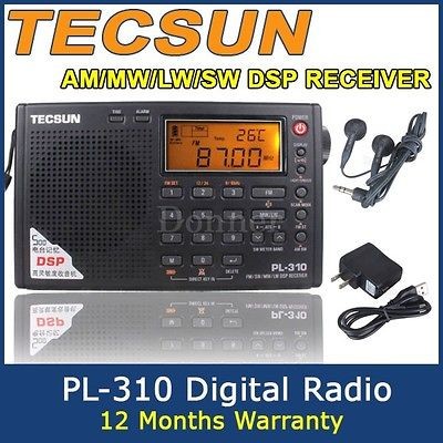 TECSUN PL 310 Digital Radio with AM/MW/LW/SW DSP si4734 Microchips 