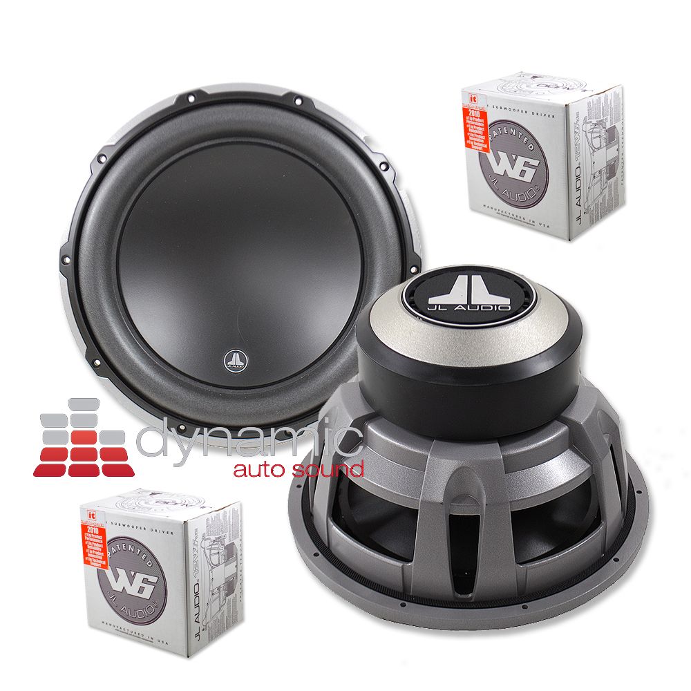 JL Audio 12W6V2 Car Stereo Subwoofers 12 W6V2 Subs 1 600 Watts Pair 