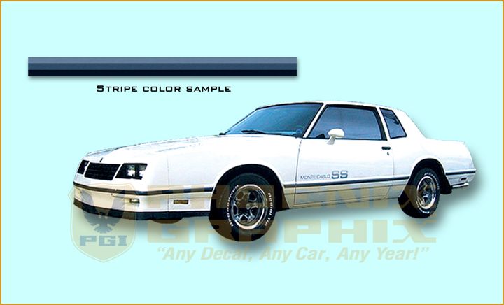1983 1984 Chevrolet Monte Carlo SS Super Sport Decal & Stripe Kit