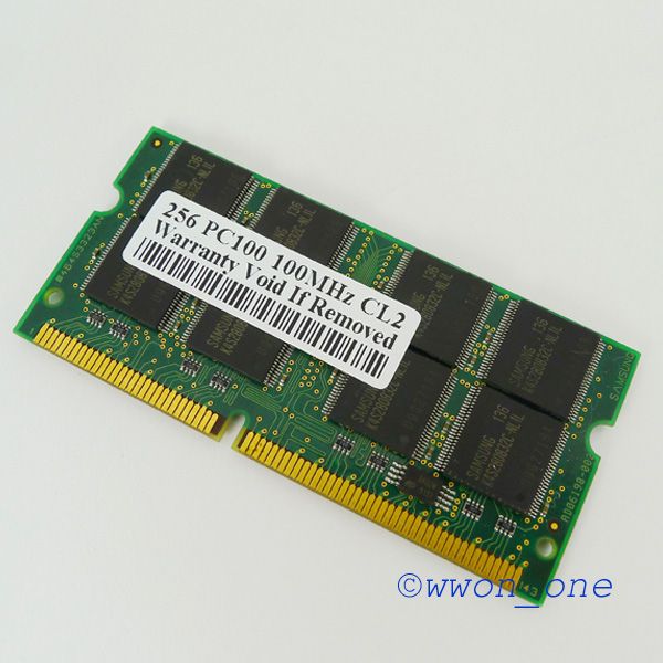 256MB PC100 144pin Memory for Dell Latitude L400 C500 C600 CPT CPX CS 