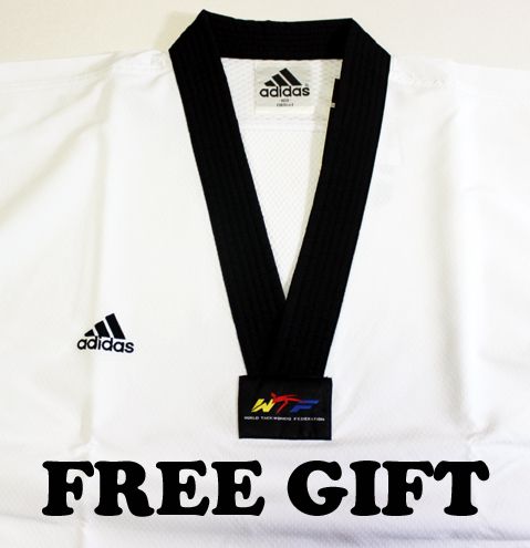 Adidas Taekwondo TKD Fighter Uniform Uniforms Dan DOBOK WTF Approved 